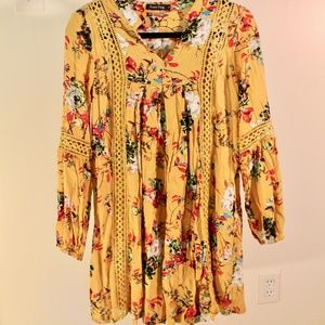 NEVER WORN Casual Yellow Dress/Tunic